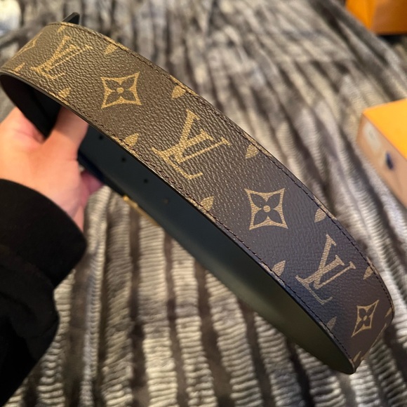 Louis Vuitton Monogram Belt with Gold Buckle - Picture 4 of 6